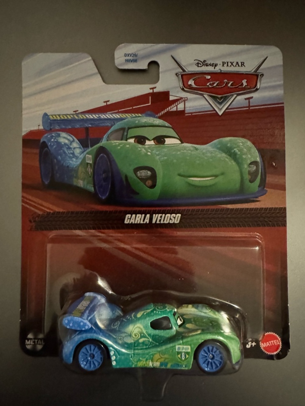 Disney Cars Carla Veloso Green & Blue Die-Cast Toy Car